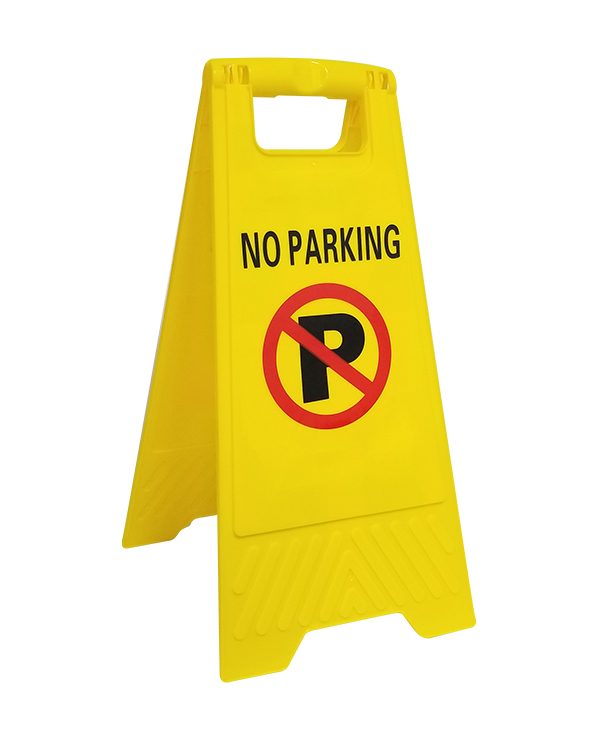 Предупредувачка Табла „NO PARKING“ – Пренослив Знак за Забрането Паркирање