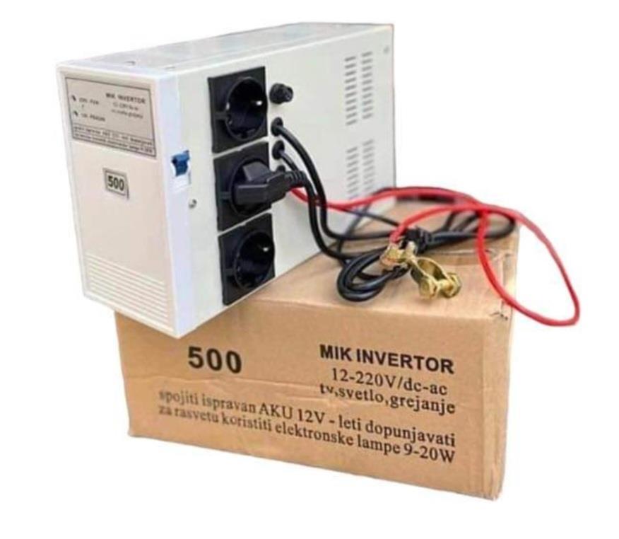 MIK Инвертер 12V на 220V – 500W Конвертор за Струја